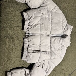 PrettyLittleThing Light Gray Puffer Jacket